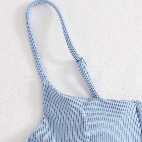 Damen Bügel-Bikini mit streifenförmigem Design EB