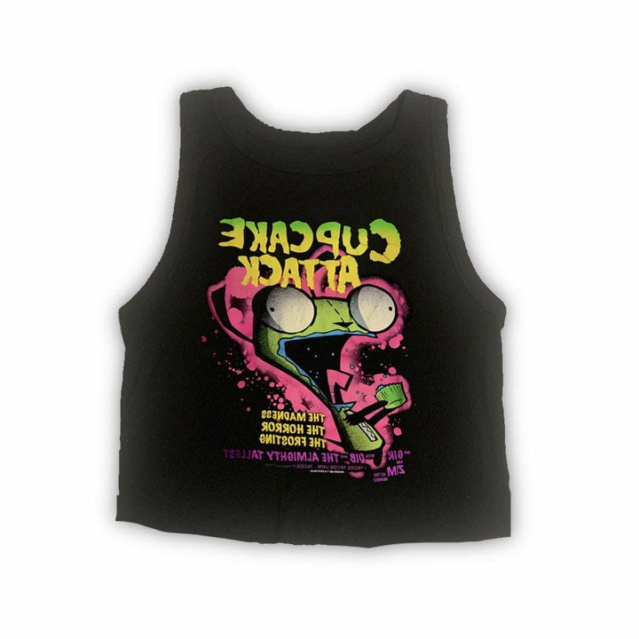 Damen T-Shirt mit kreativem Cupcake-Motiv und modernem Druck EB