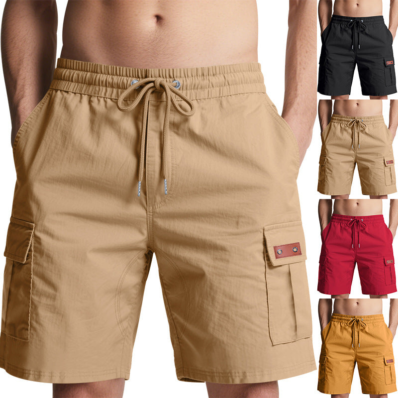 Herren Cargo-Shorts mit elastischem Bund und praktischen Taschen EB