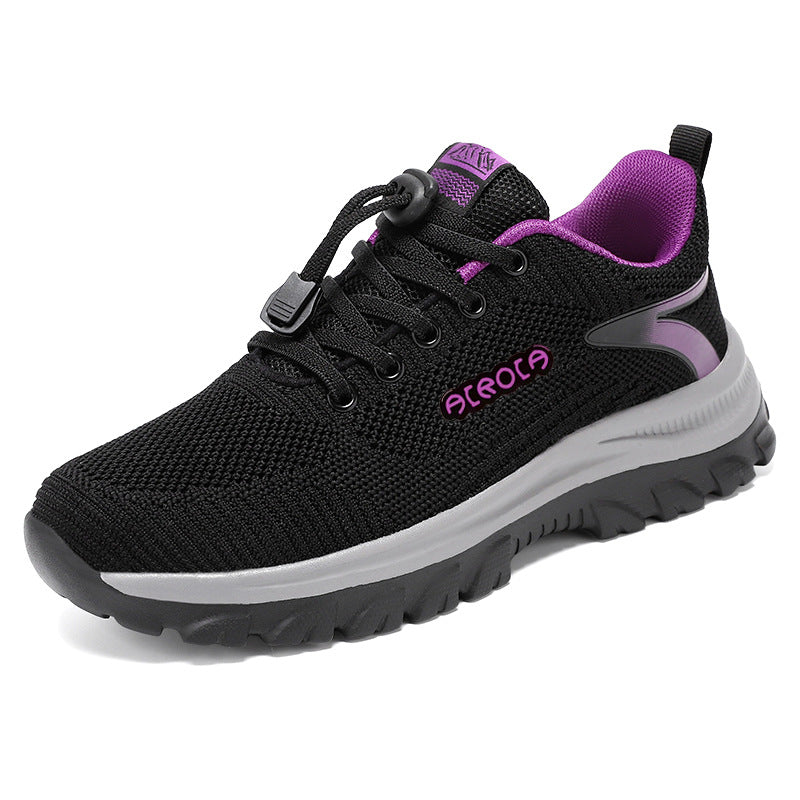 Damen Atmungsaktive Sneaker mit Schnellverschluss EB