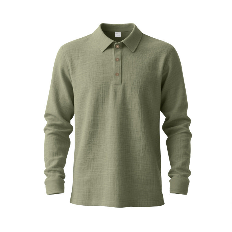Herren Langarm-Polohemd aus hochwertigem Baumwollmix EB