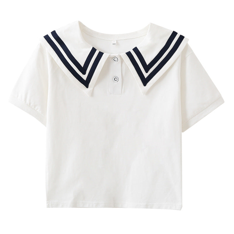 Damen Polo Shirt mit maritimem Kragen EB