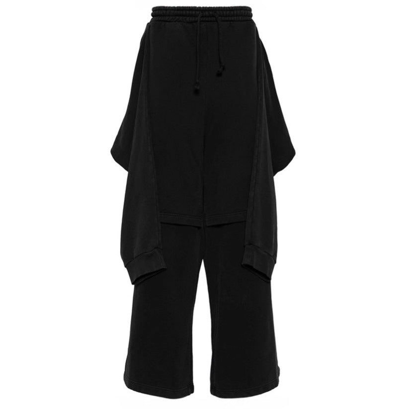 Damen Oversized Freizeithose mit seitlichen Einsätzen und elastischem Bund EB