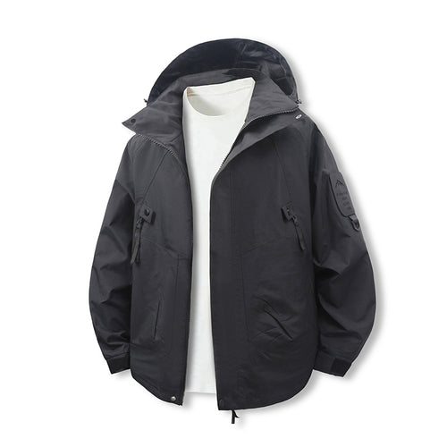 Damen technische Abenteuerjacke mit praktischen Taschen und verstellbarer Kapuze EB