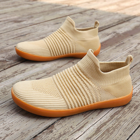 Damen Elastische Slip-On Sneakers mit atmungsaktivem Obermaterial EB
