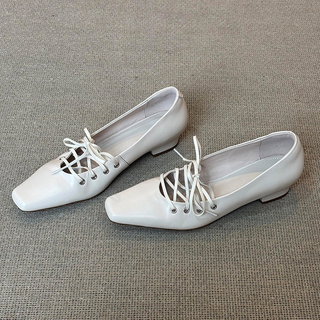 Damen elegante Slipper mit modischem Schnürdesign EB