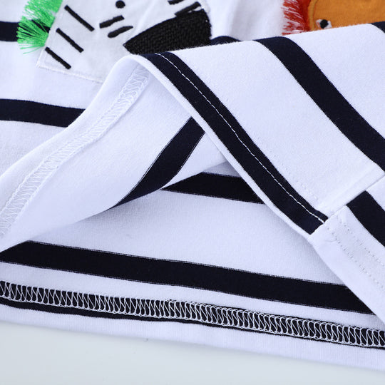 Jungen Langarmshirt mit verspielten Tierapplikationen EB