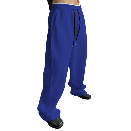 Damen nan weite Oversize Jogginghose mit tiefem Schritt, elastischem Bund und Kordelzug EB