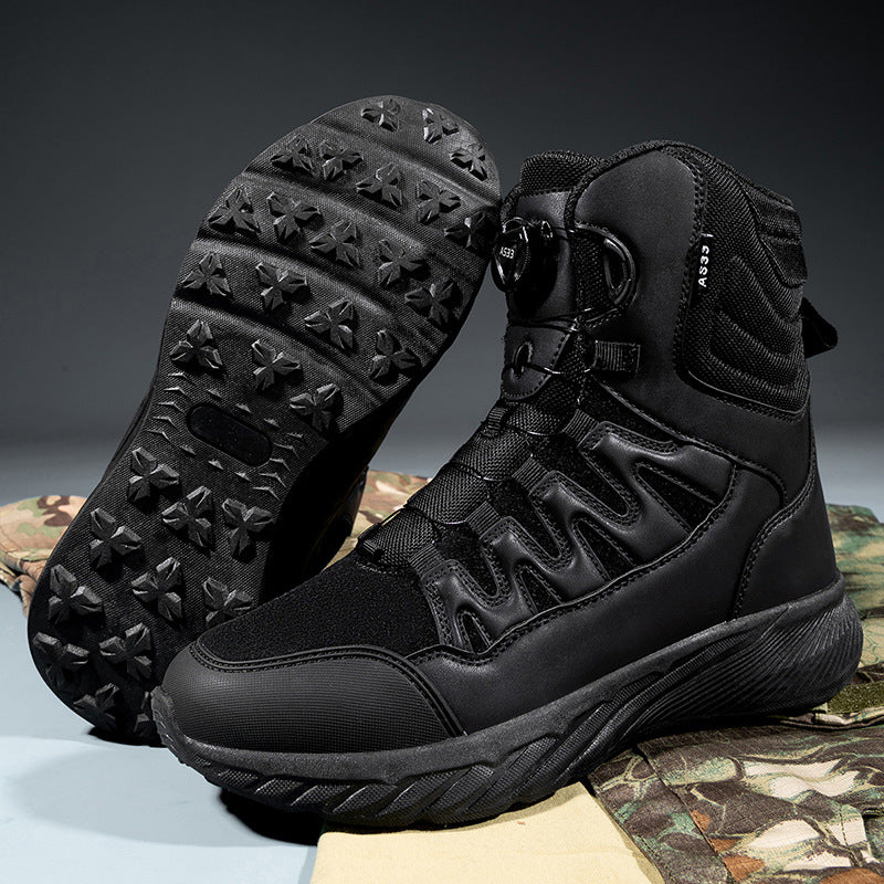 Herren hochgeschnittene Outdoor-Schuhe mit innovativem Schnellschnürsystem EB