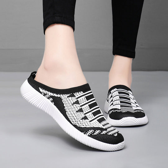 Damen Leichte Slip-On Freizeitschuhe mit atmungsaktivem Obermaterial EB