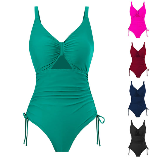 Damen Badekleid mit Cut-Out-Design und verstellbaren Trägern EB
