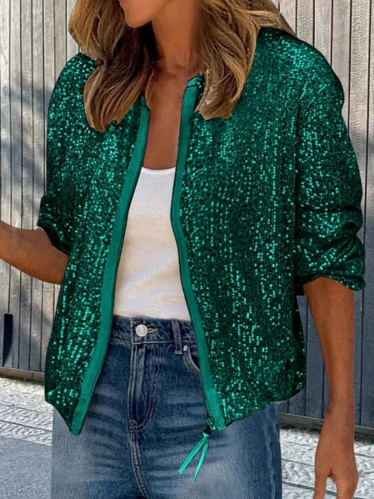 Damen Paillettenjacke im modernen Schnitt EB