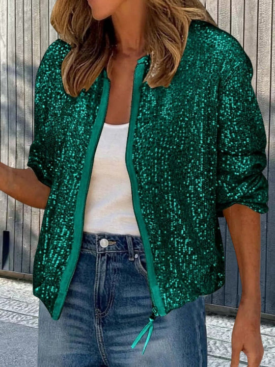 Damen Paillettenjacke im modernen Schnitt EB