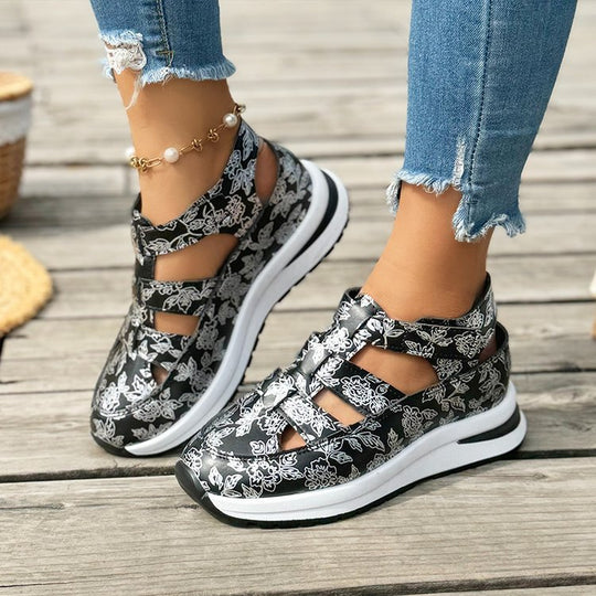 Damen sportliche Sandalen mit modischem Schnitt und atmungsaktiven Einsätzen EB
