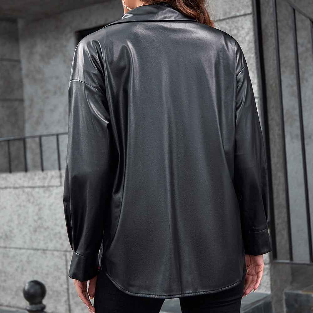 Damen Overshirt mit Kontrast Ärmeln und Karo-Muster EB