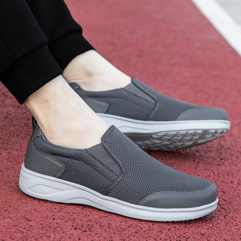Damen Elastische Slip-On Sneakers mit atmungsaktivem Mesh-Obermaterial EB