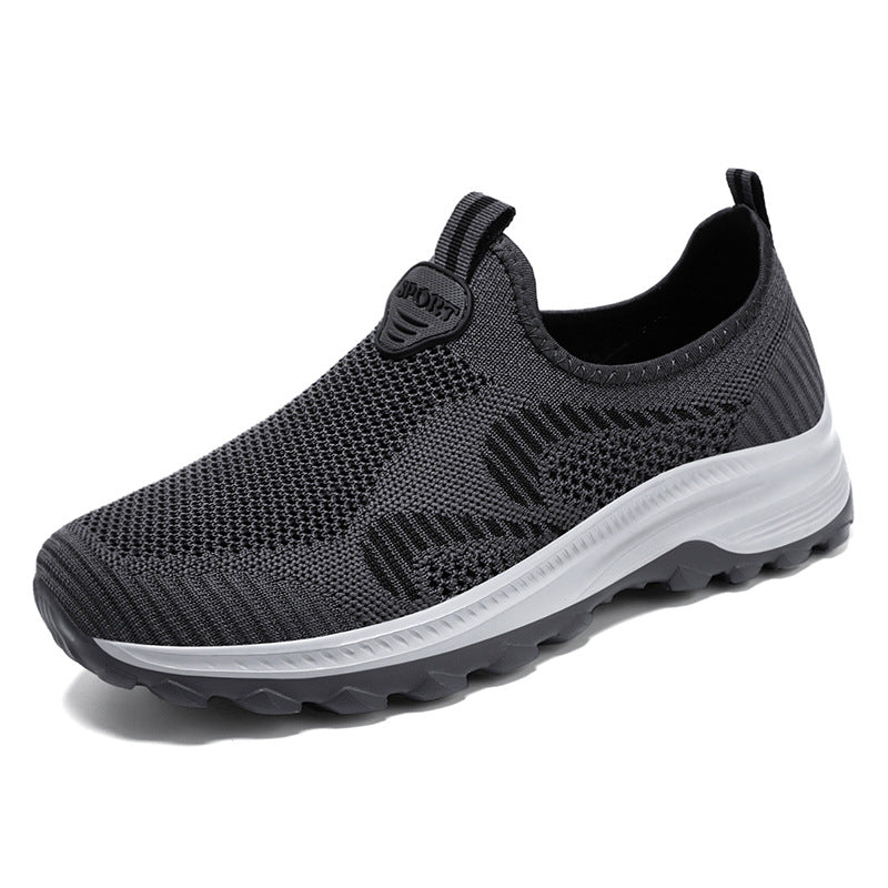 Damen Bequeme Slip-On Sportschuhe mit atmungsaktivem Mesh-Obermaterial EB