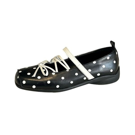 Damen bequeme Ballerinas mit elastischem Riemchen und gepolsterter Innensohle EB