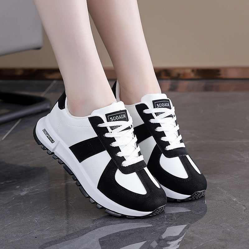 Damen Sportliche Sneaker mit animalischem Akzent EB