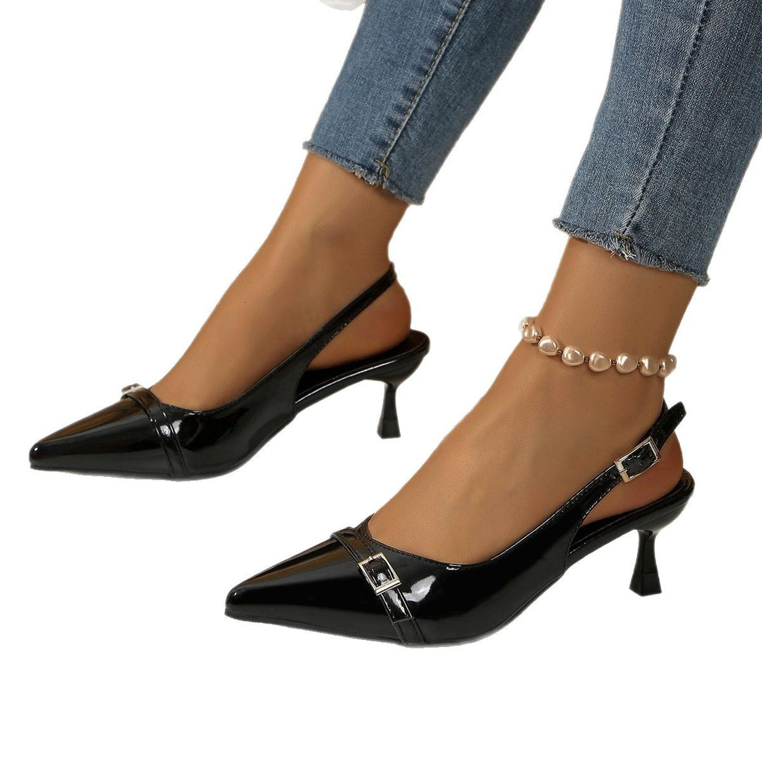 Damen Slingback-Pumps mit elegantem Metallic-Detail EB