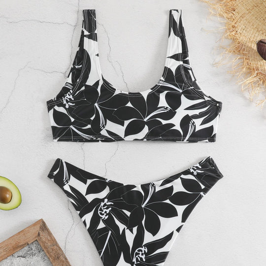Damen Bikini-Set mit floralem Design EB
