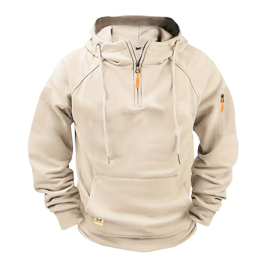 Herren sportlicher Kapuzenpullover mit praktischem Reißverschluss EB