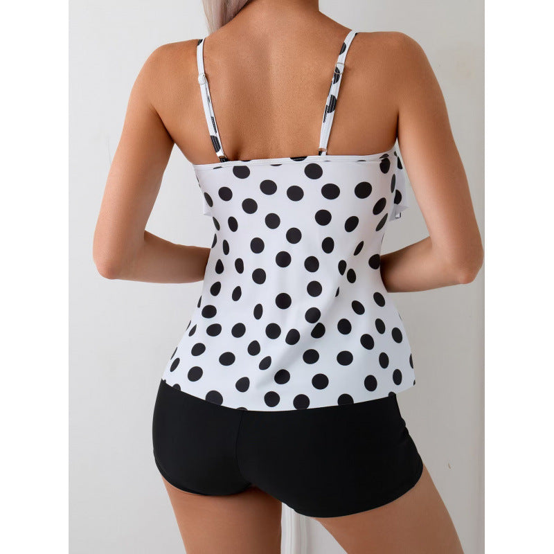 Damen Tankini mit gepolstertem Oberteil und sportlichem Höschen EB