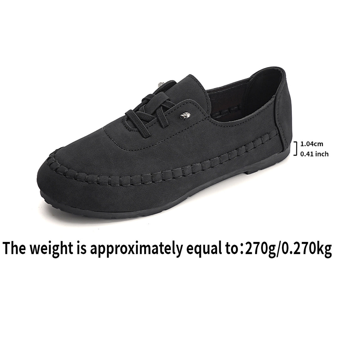 Damen Mokassin-Schuhe mit handgenähtem Obermaterial EB