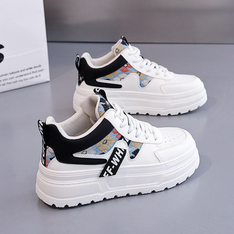 Damen modische Chunky Sneakers mit auffälligem Grafikdesign EB