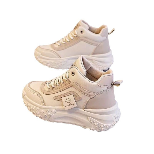 Damen modische High-Top Sneakers mit stoßdämpfender Sohle EB