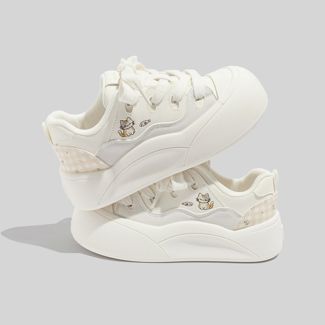 Damen Sneakers mit verspieltem Tiermotiv und komfortabler Dämpfung EB
