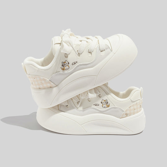 Damen Sneakers mit verspieltem Tiermotiv und komfortabler Dämpfung EB