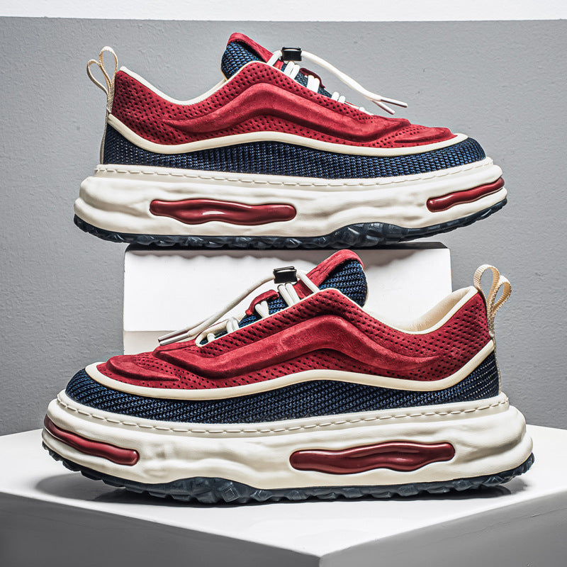 Damen Sportliche Air-Sohle Sneakers mit atmungsaktivem Obermaterial und flexiblem Design EB