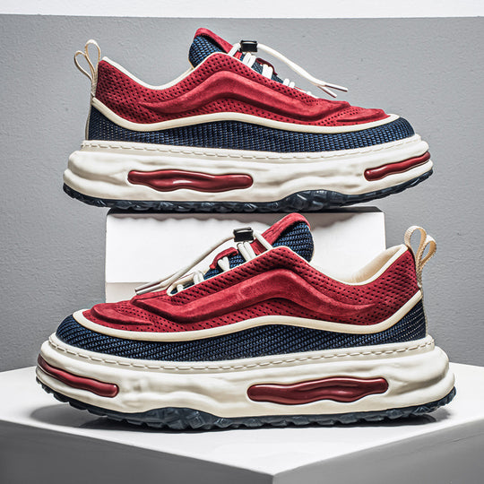 Damen Sportliche Air-Sohle Sneakers mit atmungsaktivem Obermaterial und flexiblem Design EB