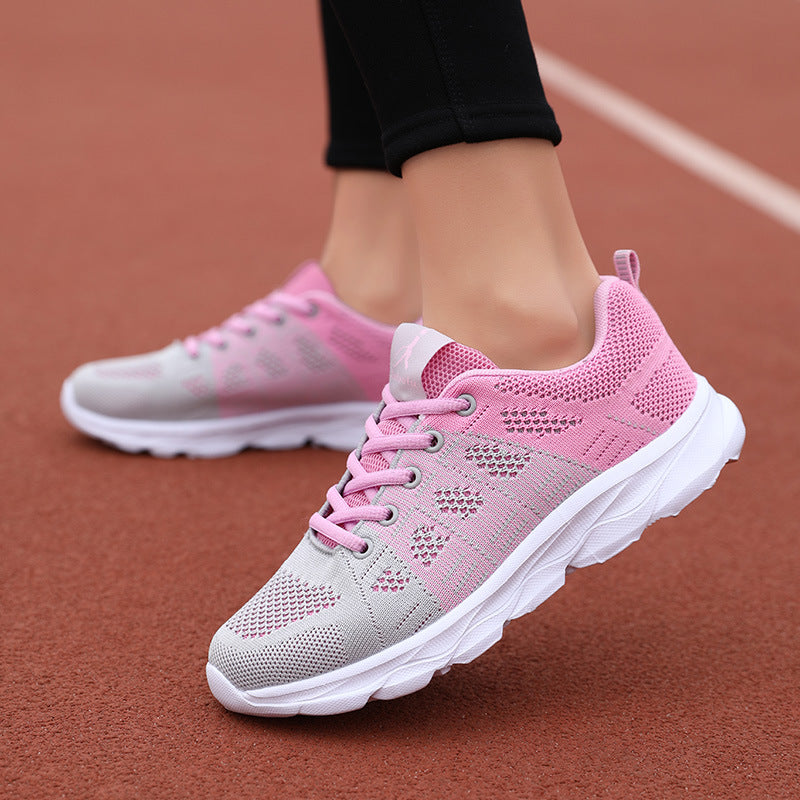 Damen Sportliche Lauf-Sneaker mit atmungsaktiver Mesh-Oberfläche EB