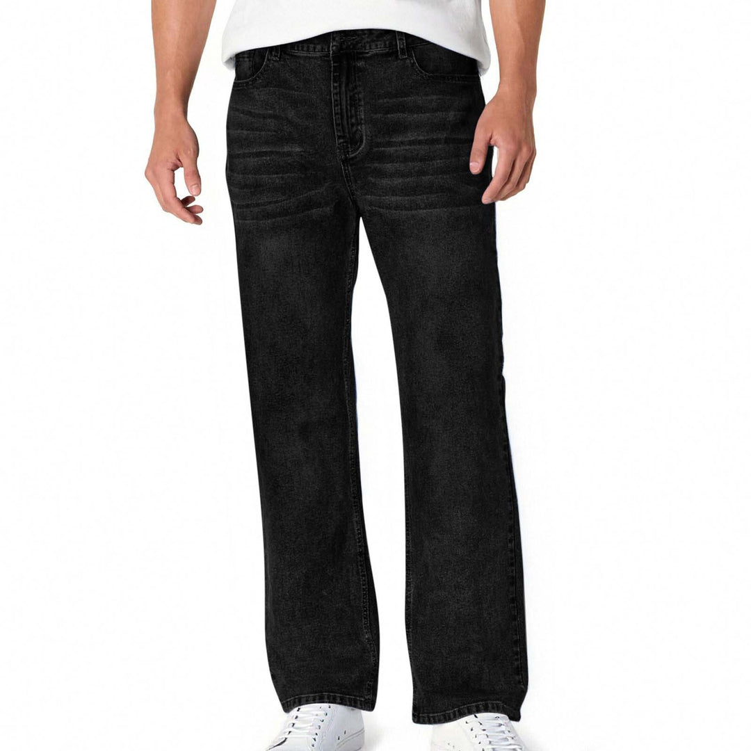 Herren lässige Bootcut Jeans mit modernen Waschungen EB