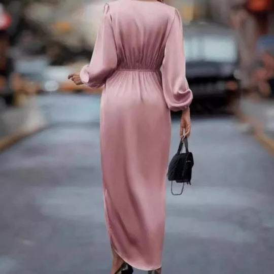 Damen elegantes und fließendes Maxi-Kleid Heidi-Mode