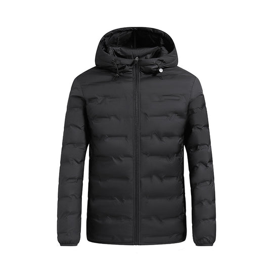Herren ultraleichte gesteppte Daunenjacke mit Kapuze EB