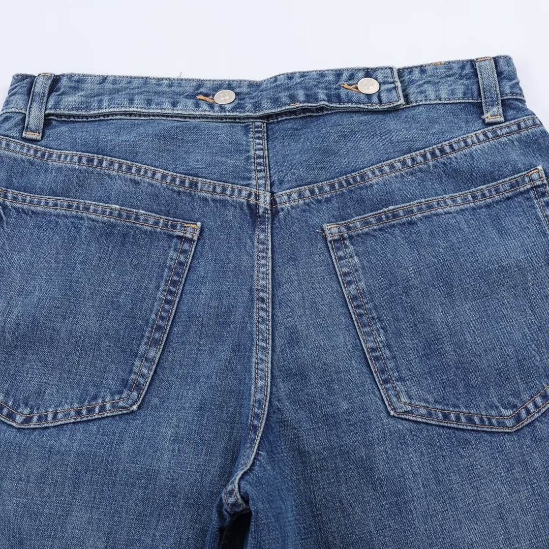 Damen Tapered Jeans mit elastischem Bündchen und bequemer Passform EB