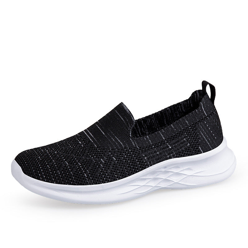 Damen Bequeme Slip-On Sneakers mit flexibler Sohle EB