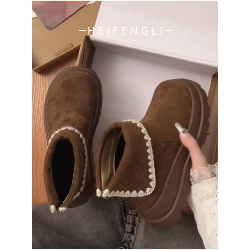 Damen Trendige Chelsea Boots mit modischer Plateau-Sohle EB