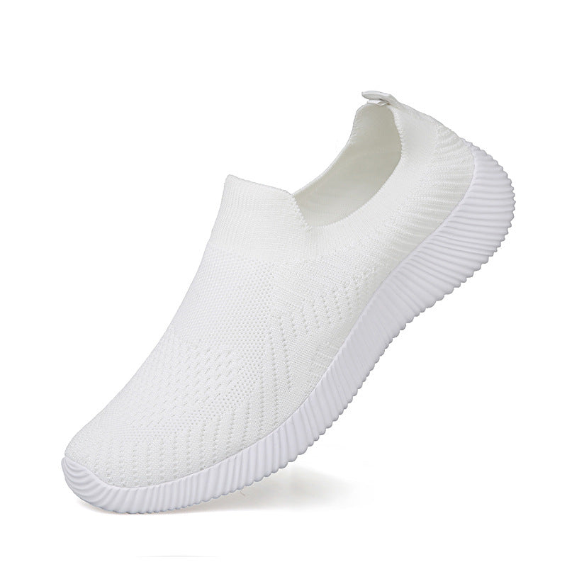 Damen Atembare Slip-On Sneakers mit elastischem Obermaterial EB