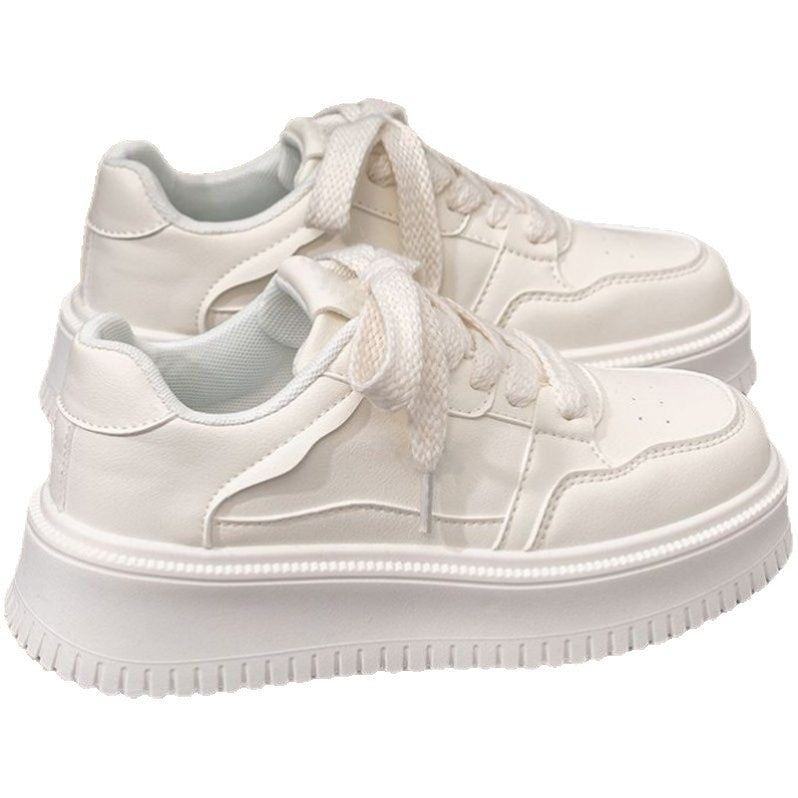 Damen Modische Sneakers mit dicker Sohle und atmungsaktiver Oberflächenstruktur EB