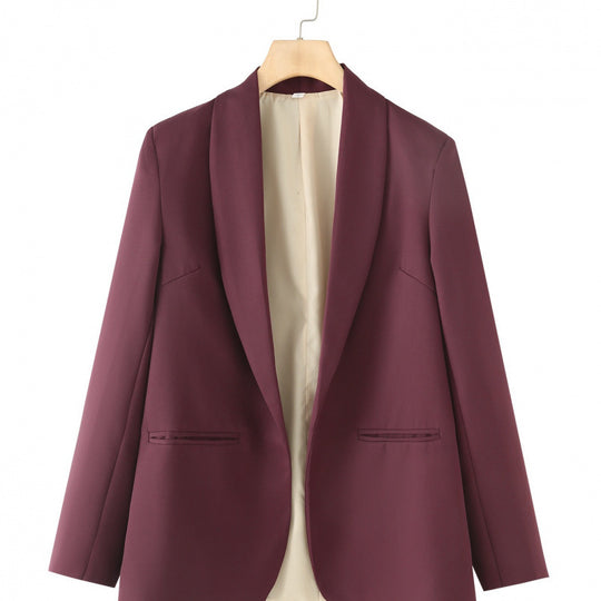 Damen eleganter Blazer mit einzigartigem Schnitt und Taschen EB