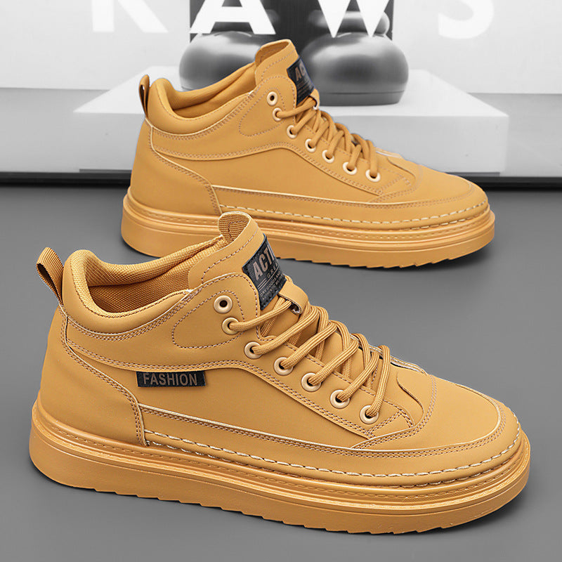 Damen Modische High-Top Sneakers mit rutschfester Sohle und Komfort-Futter EB