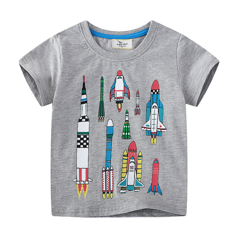 Jungen T-Shirt mit Raketenmotiven EB