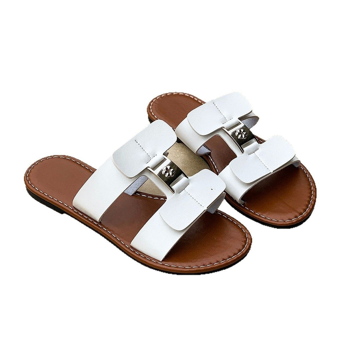Damen modische Slides mit verstellbaren Riemen EB