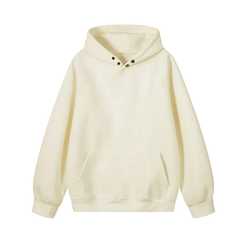 Damen Kapuzenpullover mit innovativem Schnitt und praktischen Druckknöpfen EB