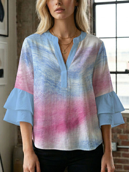 Damen Bluse mit wunderschönen floralem Design EB