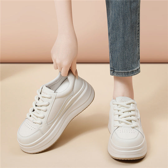 Damen trendige Plateau Sneaker mit extra dämpfender Sohle EB